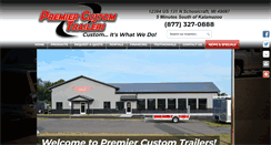 Desktop Screenshot of premiercustomtrailers.com