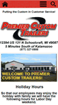 Mobile Screenshot of premiercustomtrailers.com